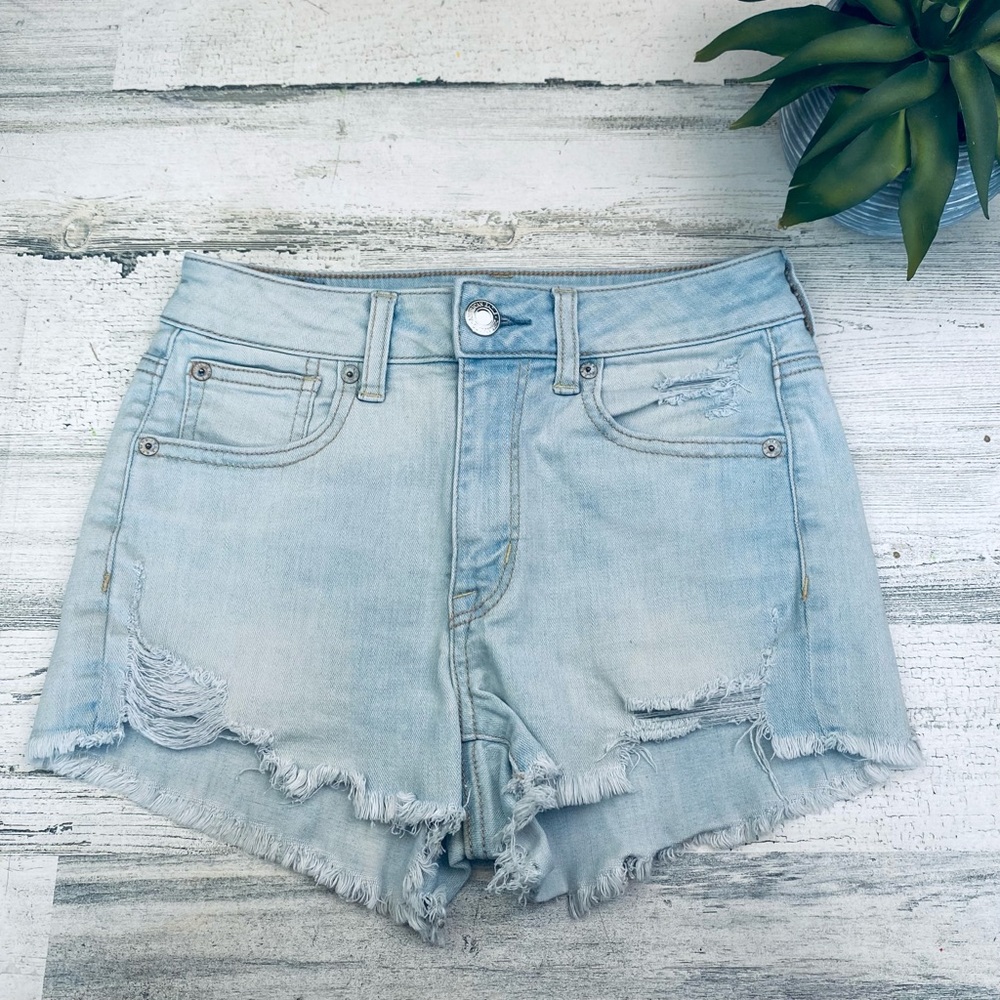 AEO high rise shortie size 2
